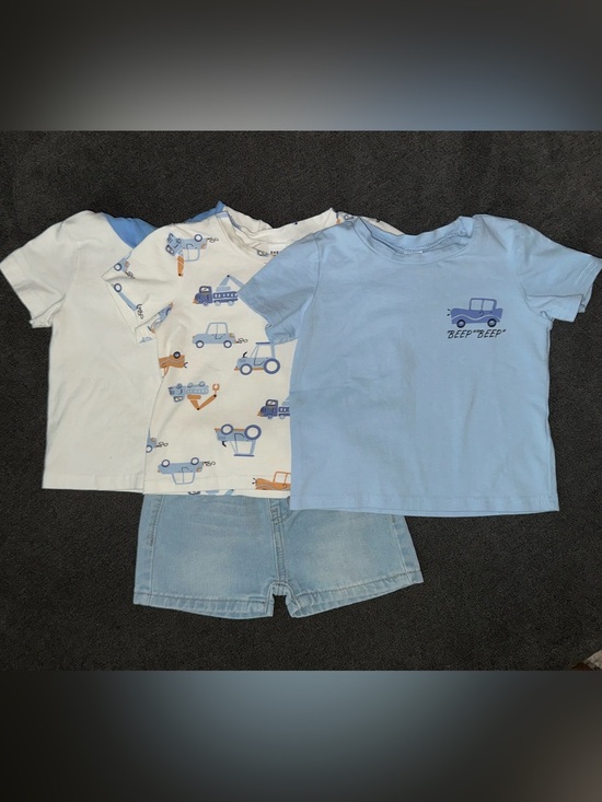 Other - Baby Boys 3 Tee Set with Jean Shorts